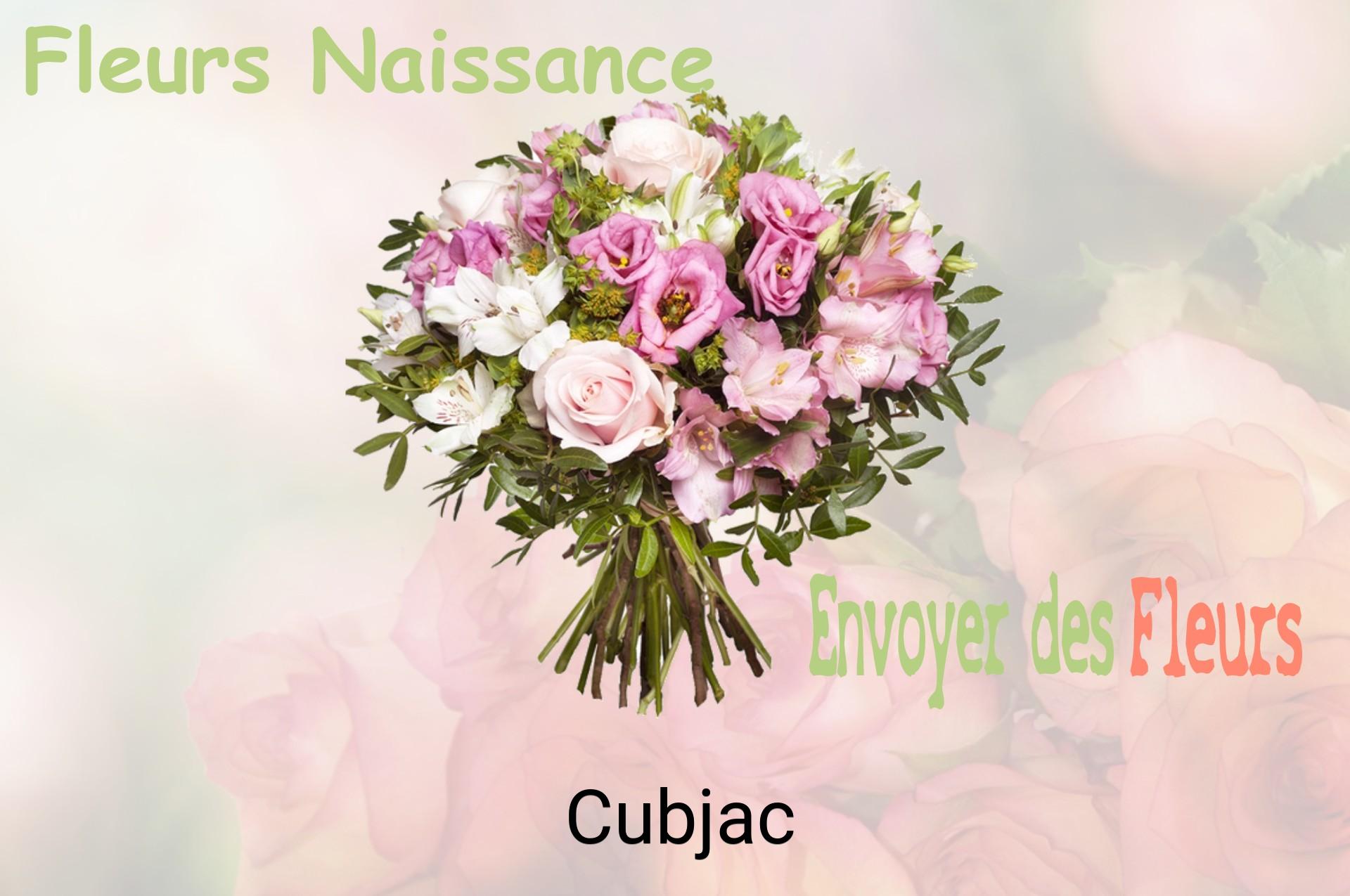 Bouquet de fleurs de naissance livré à Cubjac